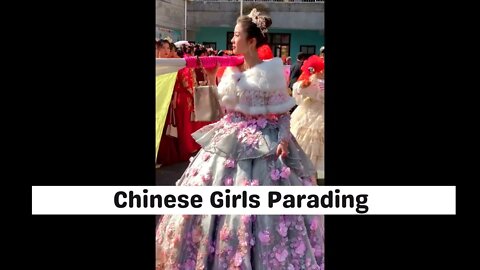 Chinese Girls Are Paraded In Public