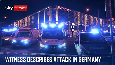 Witness describes victims thrown over car as it drove through crowd in Germany