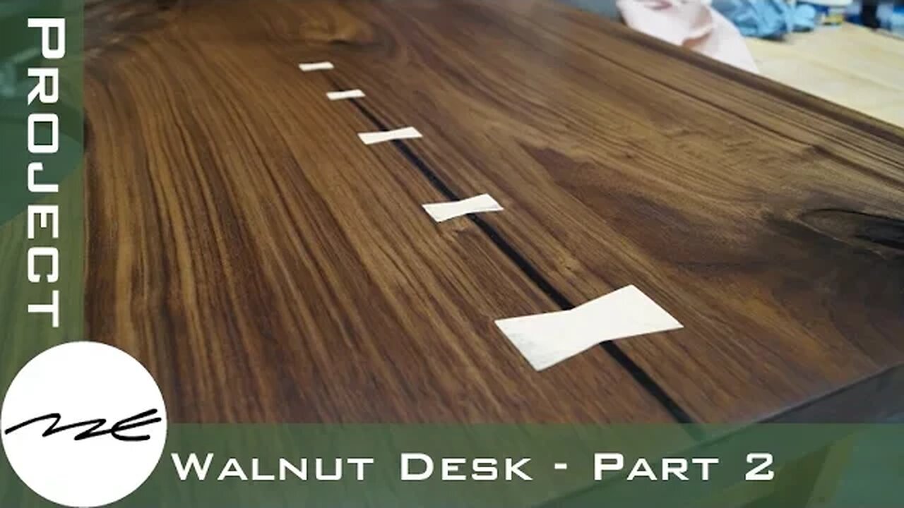 Making A Natural Edged Walnut Desk - Part 2/3