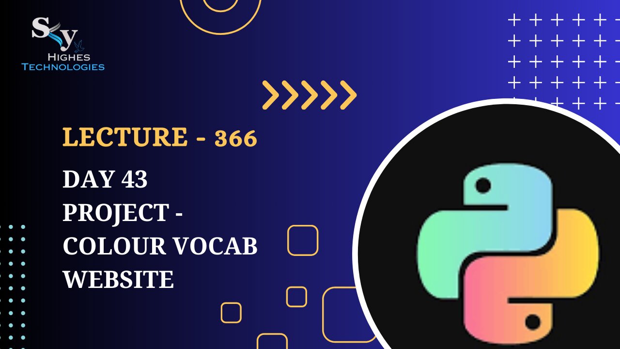 366. Day 43 Project - Colour Vocab Website | Skyhighes | Python