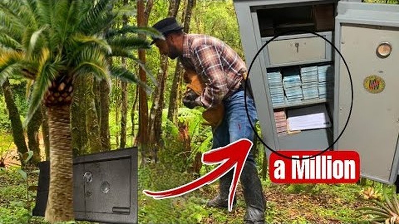 Man finds a SAFE with a MILLION inside Money, jewelry, GOLD bar