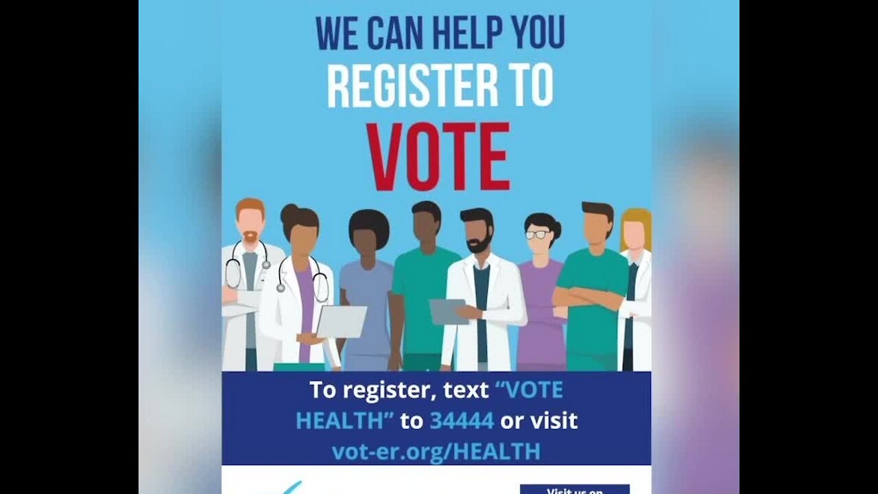 Doctors help people register to vote