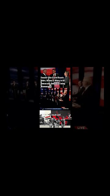 Senator Mike Gravel Roasts Biden, Obama & Hillary in 08 DNC Debate