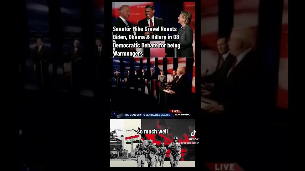 Senator Mike Gravel Roasts Biden, Obama & Hillary in 08 DNC Debate