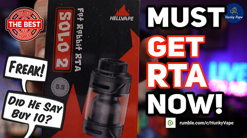 Hellvape Fat Rabbit RTA Solo 2 Unboxing Review