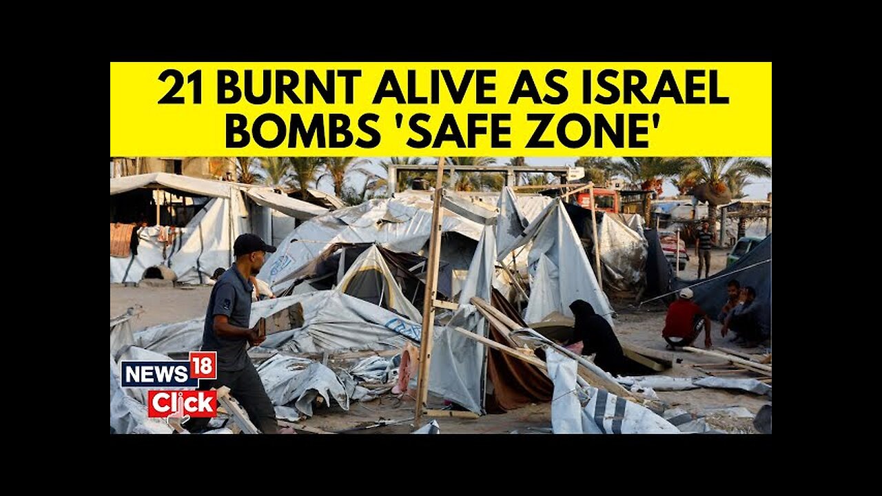 Israel-Hamas: Dozens Displaced Plaestinians Dead In Israeli Strikes On Khan Younis Tent Camp | N18G