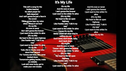 Its-My-Life- Bon Jovi lyrics HQ