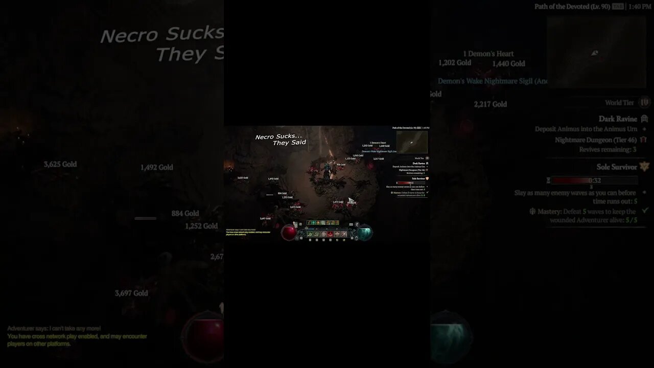 Necromancer sucks they said