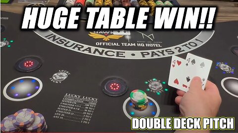 Up To $1,500/HANDS `$10,000 BUY-IN! Double Deck Pitch- Huge Table Win