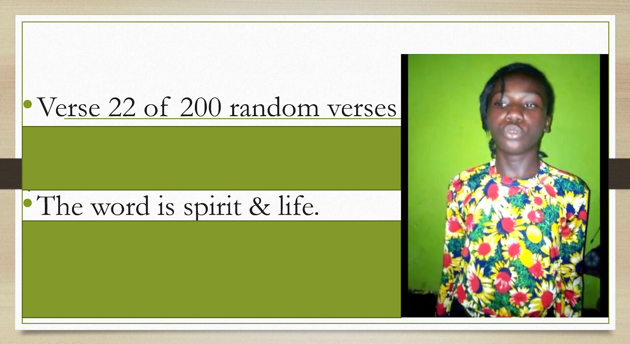 Verse 22 of 200 random verses. No one will be able to harm you.