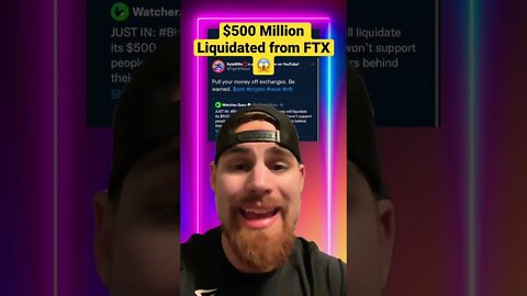 $500 Million of Crypto Liquidated! 😱🤯 Binance founder exits FTX positions!