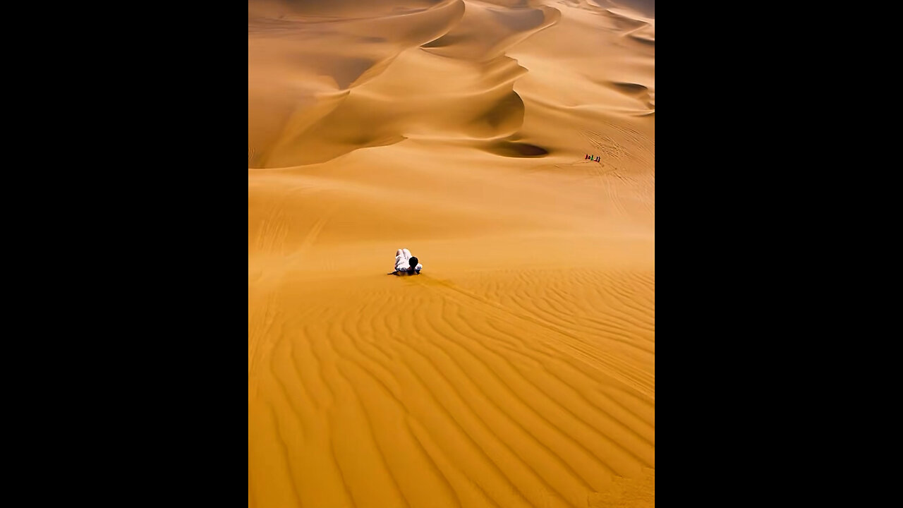 **Sledding Down a Desert Dune! 🤯🏜️**