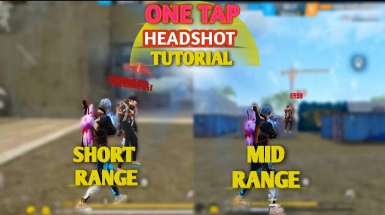 How to get perfect heatshot in long range + mid range / Freefire mey heatshot kaise marey