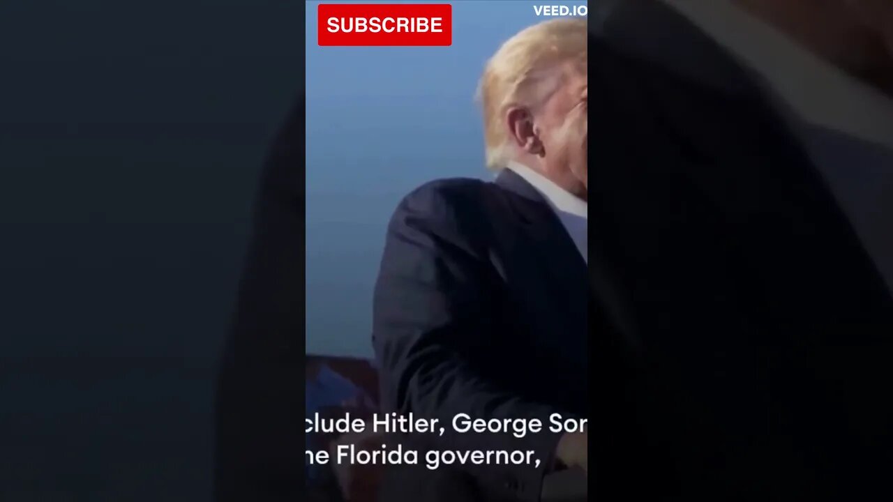 Trump’s Latest Attack On DeSantis: A Bizarre Fake Video Featuring Hitler, Soros, #shorts