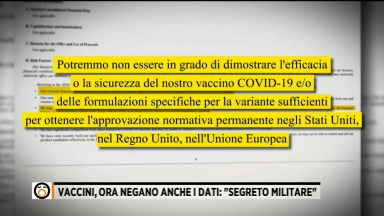 Pfizer: "Potremmo non essere in grado di dimostrare l'efficacia e la sicurezza del nostro vaccino"