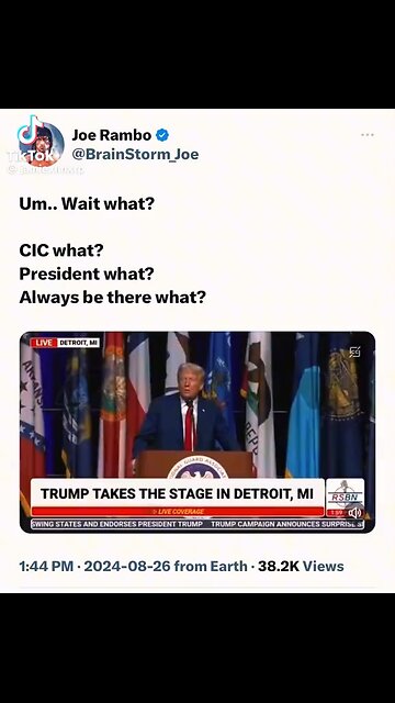 Trump Said He’s Their CIC