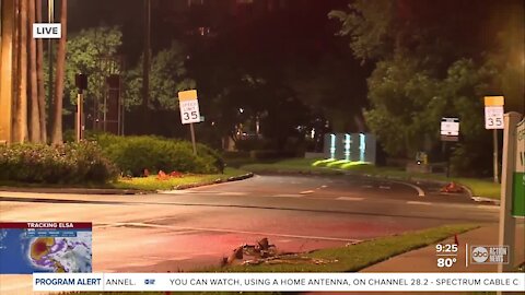 Hillsborough County windy with light rain late Tuesday