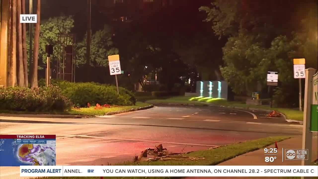 Hillsborough County windy with light rain late Tuesday