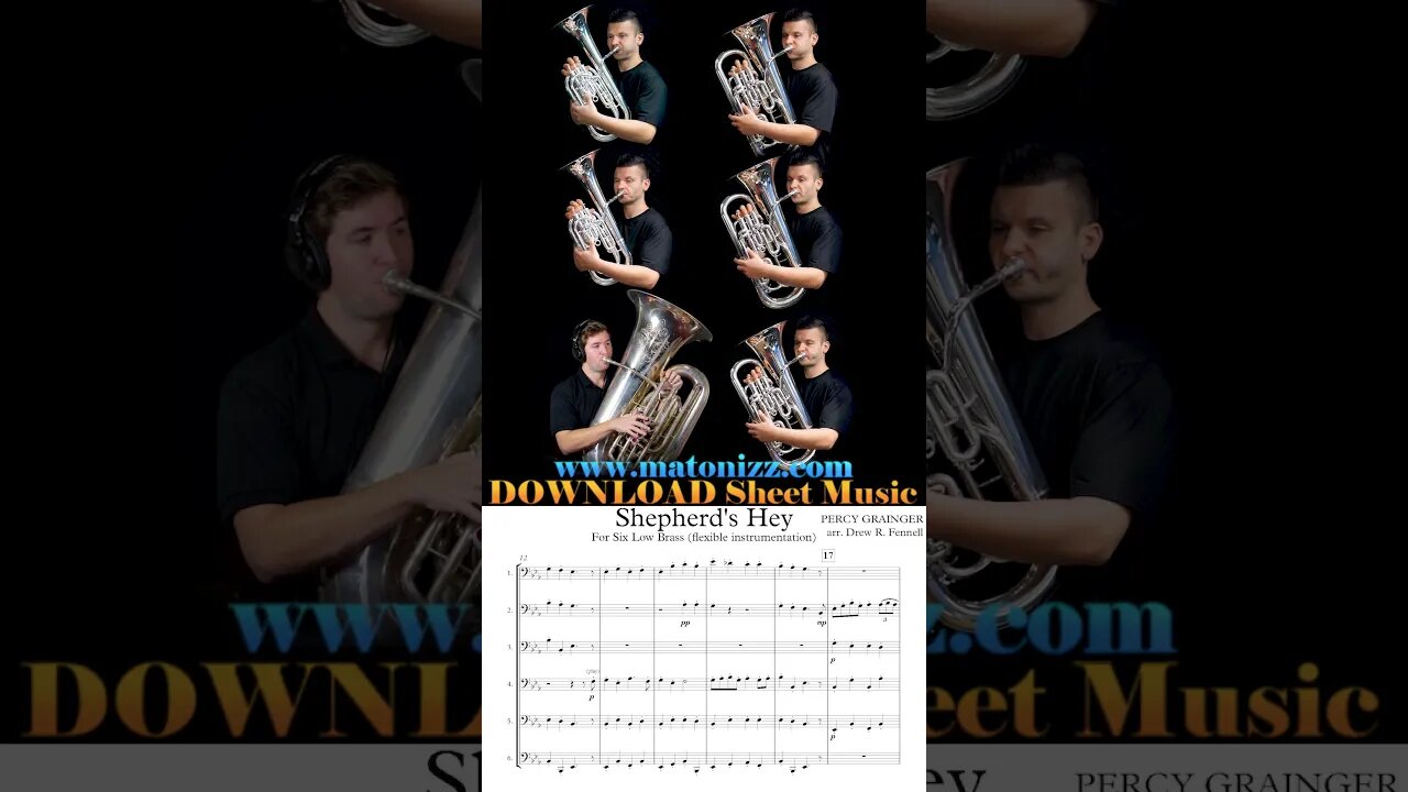 🐑🦯𝄢 #grainger #euphonium #tuba #bombardino #lowbrass #baritone