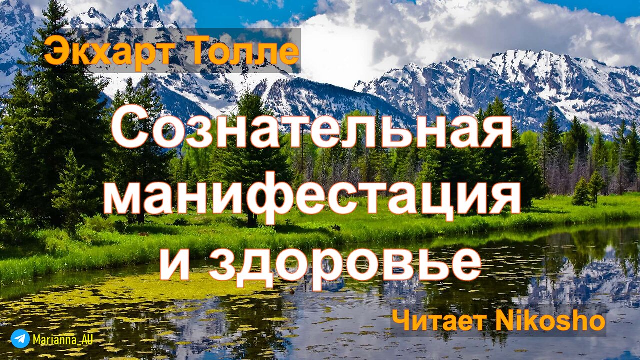 Сознательная манифестация и здоровье. Экхарт Толле. Читает Nikosho. Аудиокнига.