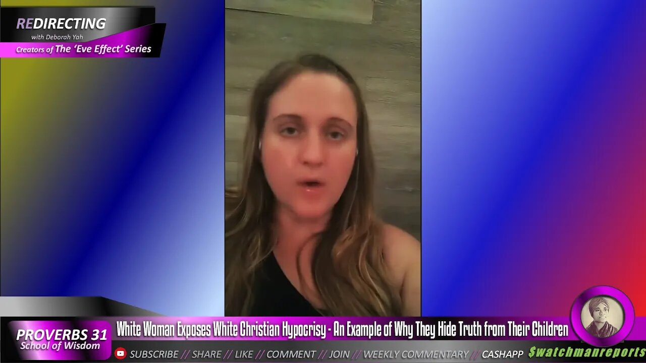 White Woman Exposes White Christian Hypocrisy-An Example of Why They Hide History from Their Kids