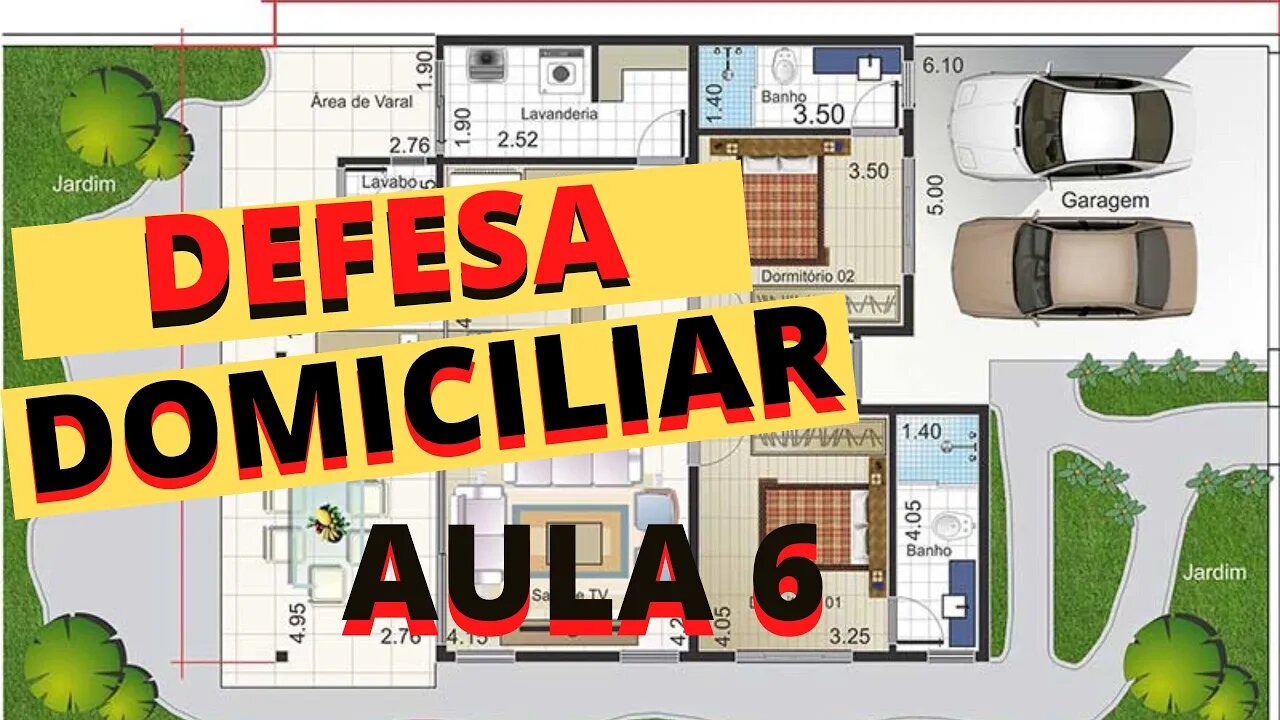 Defesa domiciliar (home defense) - Exemplo de apto e que pode ser feito.