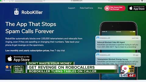 RoboKiller app tells caller they won a cruise