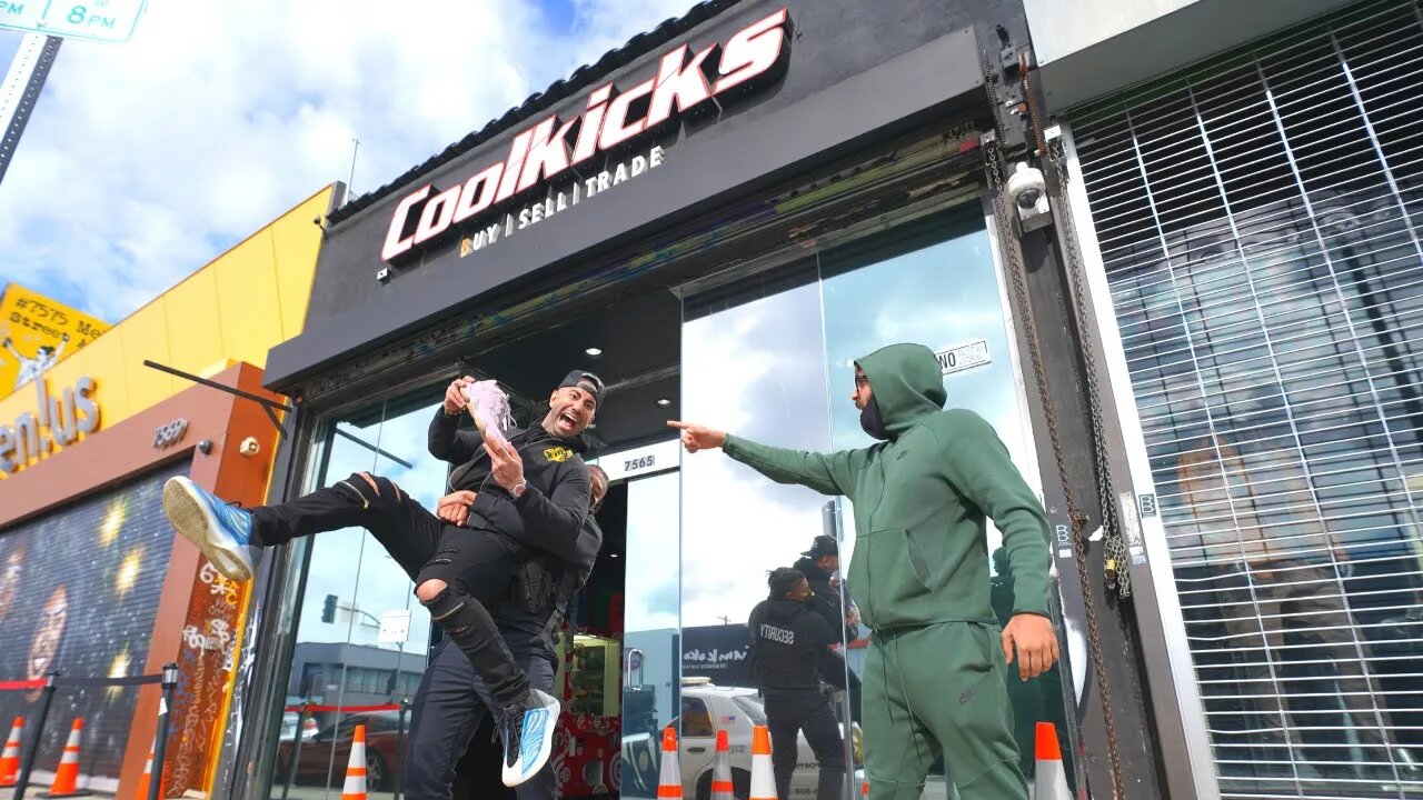 FouseyTUBE Goes Shopping For Sneakers And Tries To Steal