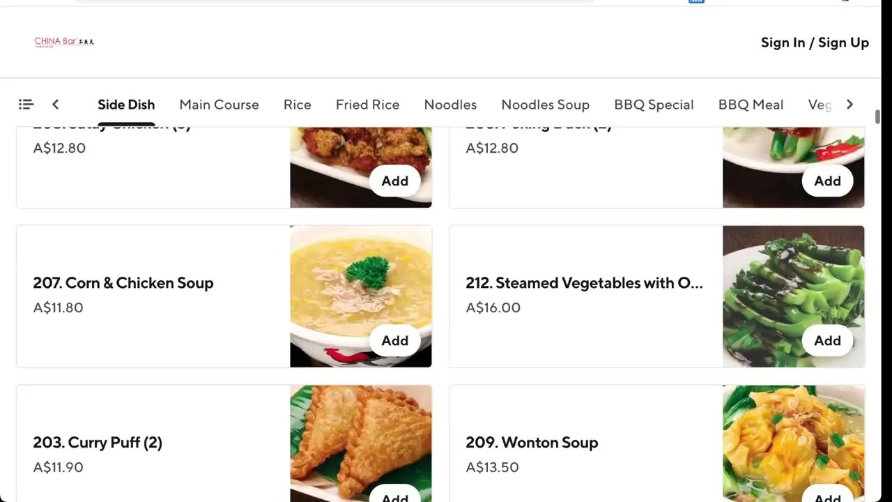英國和澳洲中式餐廳的價錢