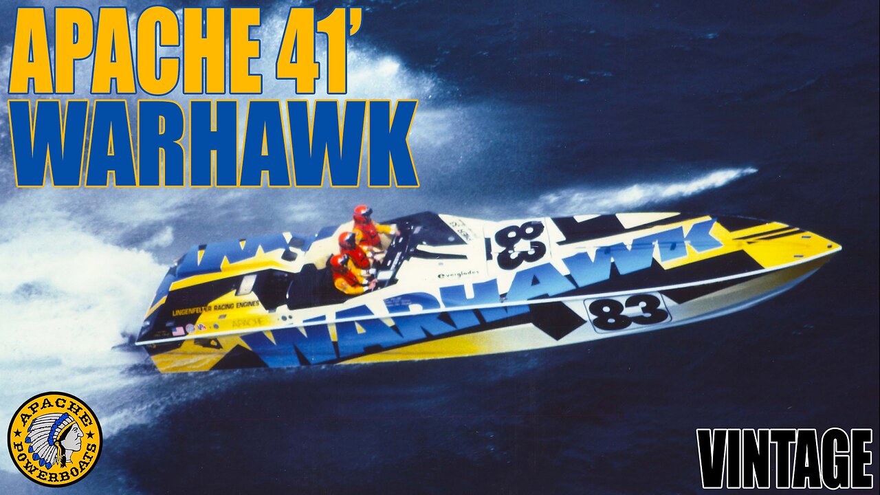 Apache 41' WARHAWK - Vintage Powerboat Clip