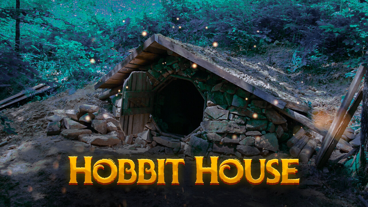 Built the Hobbit House in the woods