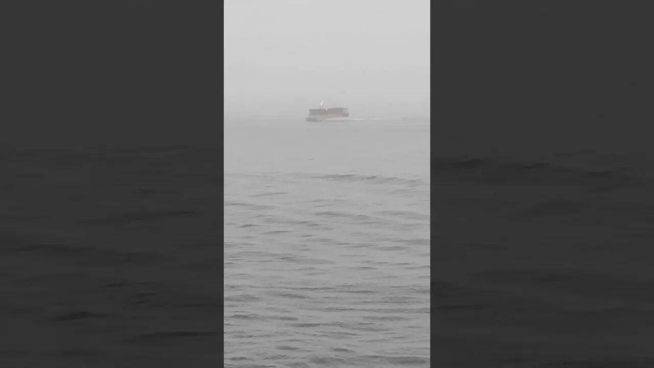 Ferry trip in fog