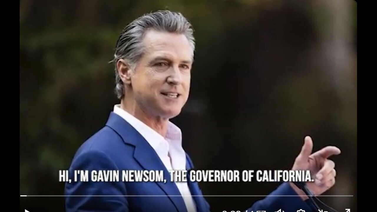 BREAKING: The Babylon Bee has obtained this exclusive, official, 100% real Gavin Newsom election ad.