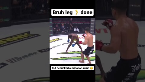 DAMN BRUH LITERALLY KICKED A METAL! 😱 #shorts #viral #youtubeshorts #subscribe #reels #mma
