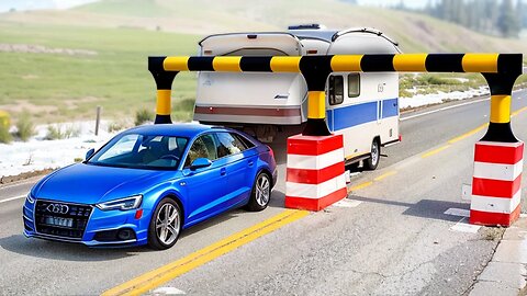 Cars vs Width Restriction on the Road ▶️ BeamNG Drive | 2
