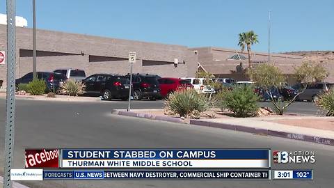 Student stabbed at White Thurman Middle School in Las Vegas