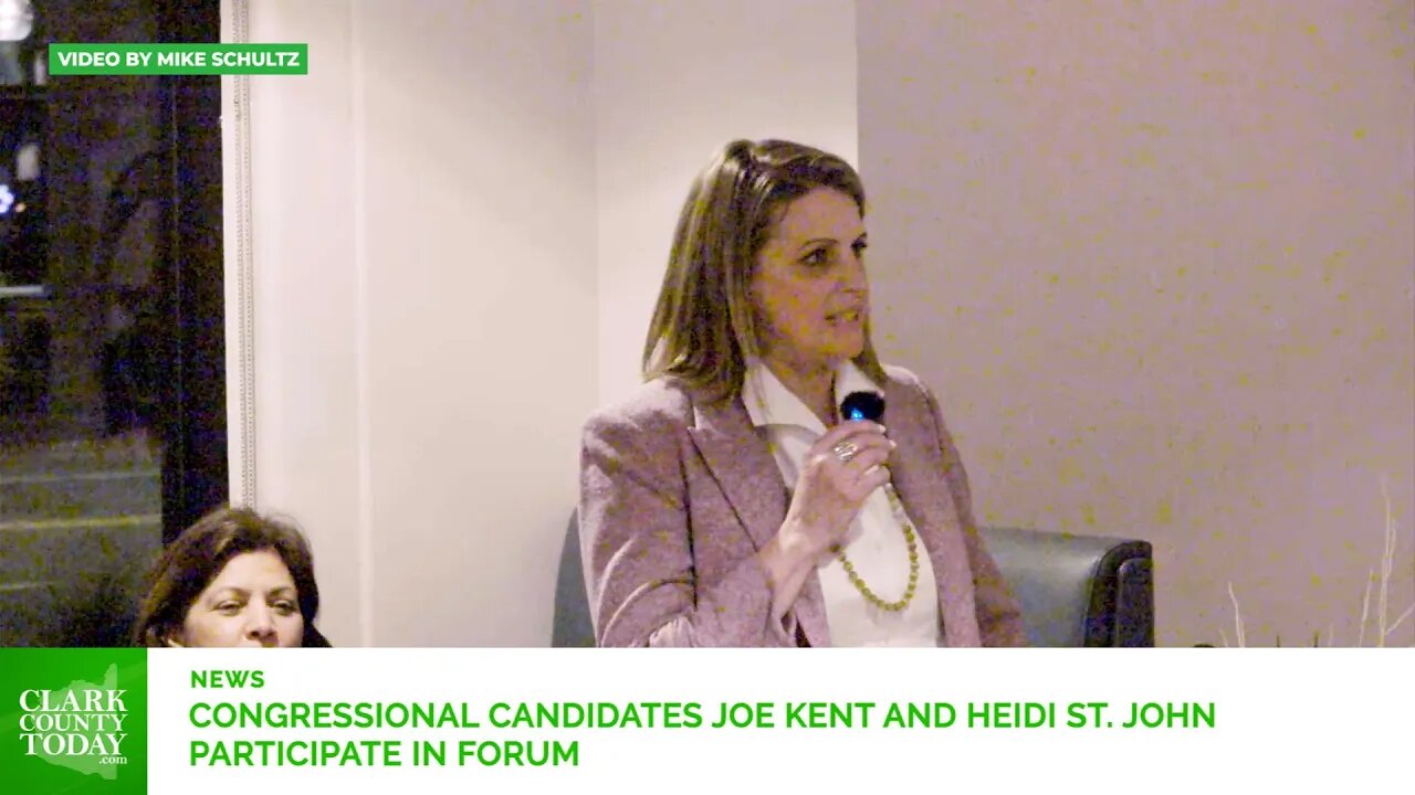 Congressional candidates Joe Kent and Heidi St John participate in forum