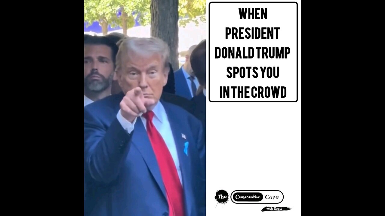 When President Donald Trump Spots You In The Crowd