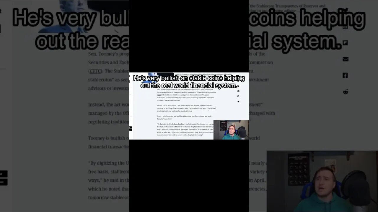 STABLECOIN REGULATION (NEW BILL) #crypto #cryptocurrency #cryptonews