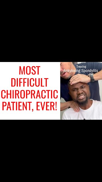 Ankylosing Spondylitis seated Chiropractor Cracking
