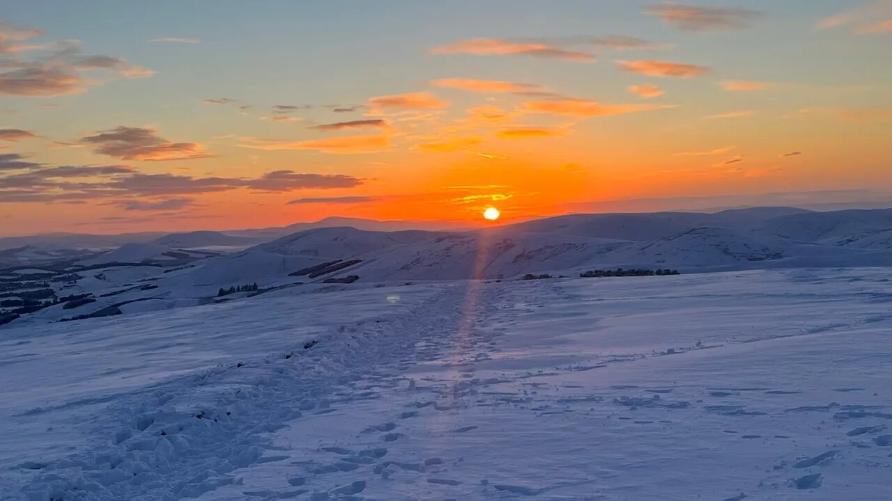 Silverburn - Eastside - Scald Law Winter Solstice sunset loop longform