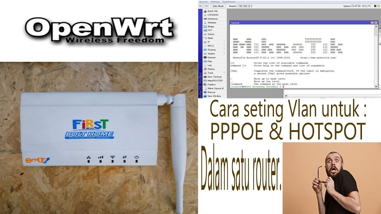 Cara Buat VLAN PPPOE dan HOTSPOT buat rumahan sekaligus Voucheran