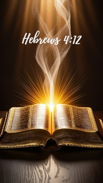 Hebrews 4:12 - For the word of God is alive and active. Sharper than any double-edged sword...