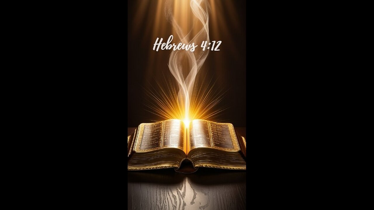 Hebrews 4:12 - For the word of God is alive and active. Sharper than any double-edged sword...