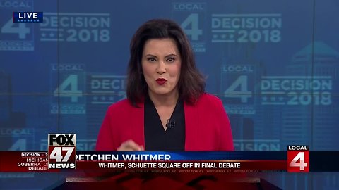 Final debate for Michigan governor candidates next week