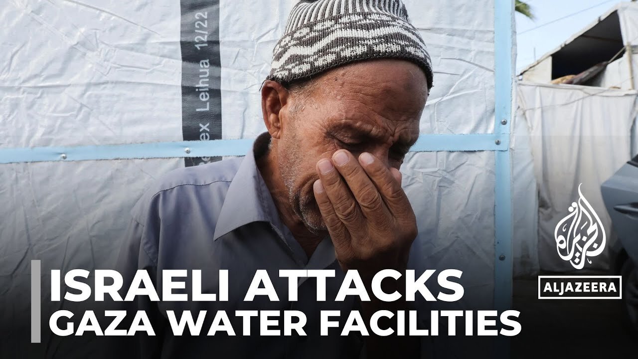 Israeli attacks target Gaza water treatment facilities