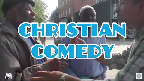 Comedy at the Dawah Stall. Christian preacher makes no sense.