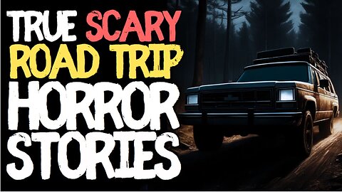 90 mins of True Road Trip Scary Horror Stories for Sleep | Black Screen Ambient Rain Sounds