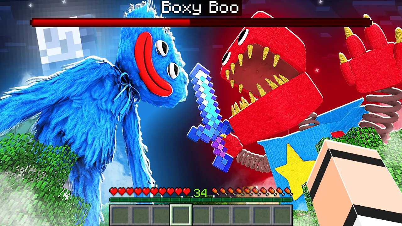 BOXY BOO VS HUGGY WUGGY! (Minecraft)