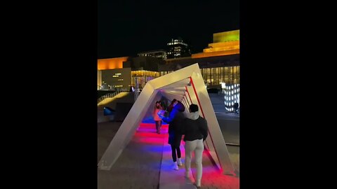 Place des Arts Lights up